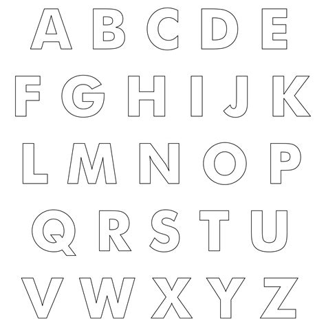 4 Inch Letters Printable